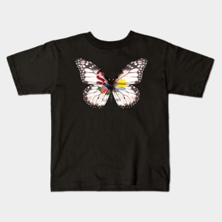 Illinois Flag Butterfly - Gift for Illinoian From Illinois IL Kids T-Shirt